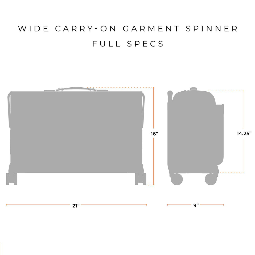 21" Carry-On Wheeled Garment Spinner