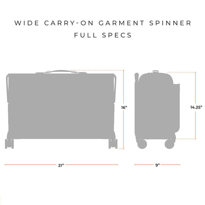 21" Carry-On Wheeled Garment Spinner