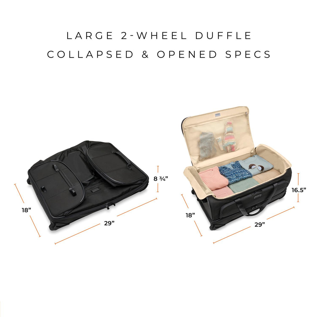 Large Two-Wheel Duffle