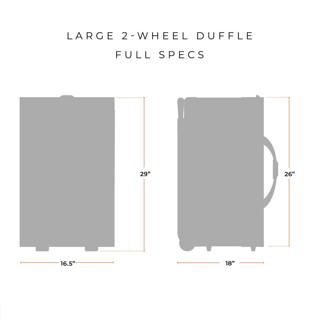 Large Two-Wheel Duffle