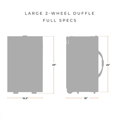 Large Two-Wheel Duffle